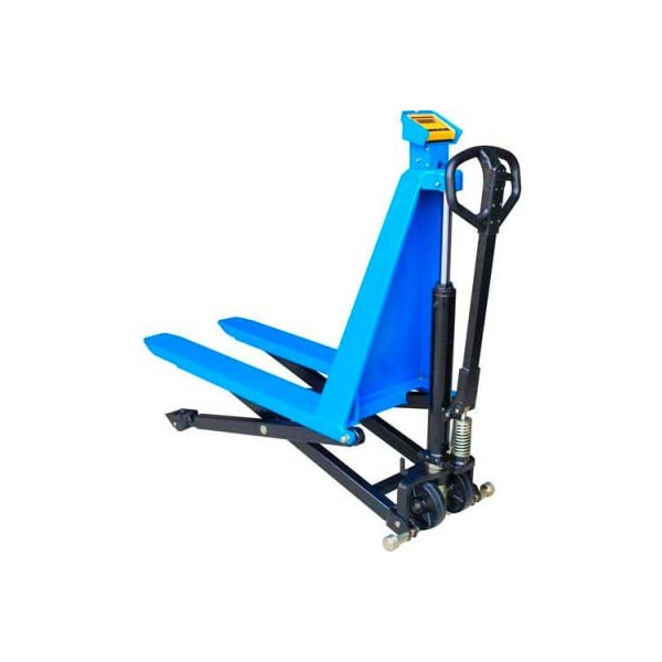 Gec Manual High Lift Skid Jack Truck with Scale 3000 Lb. Cap. HB1568MS